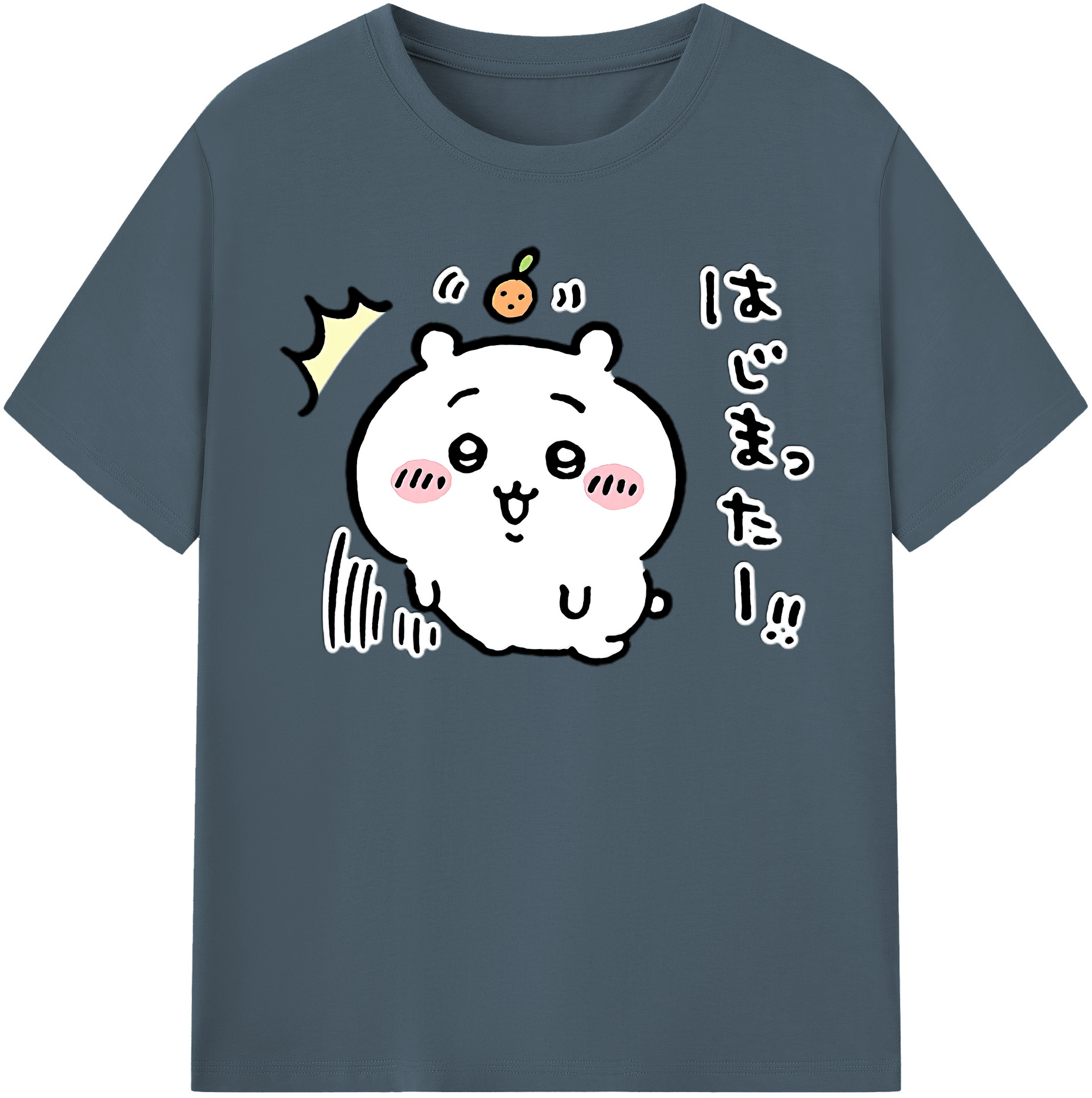 （画像用） ちいかわ ちいかわ Chii-kawa chiikawa 綿100％半袖Tシャツ（フロントプリント）